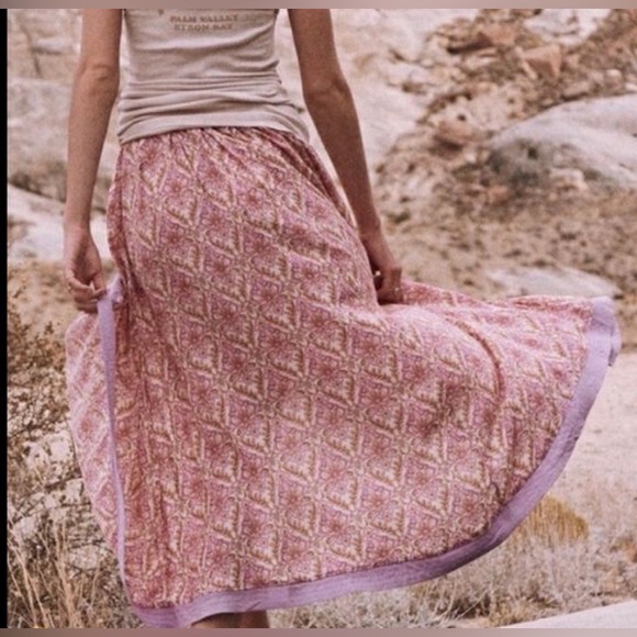 SPELL Jewel Wrap Skirt Pink  Size Small - Picture 2 of 8